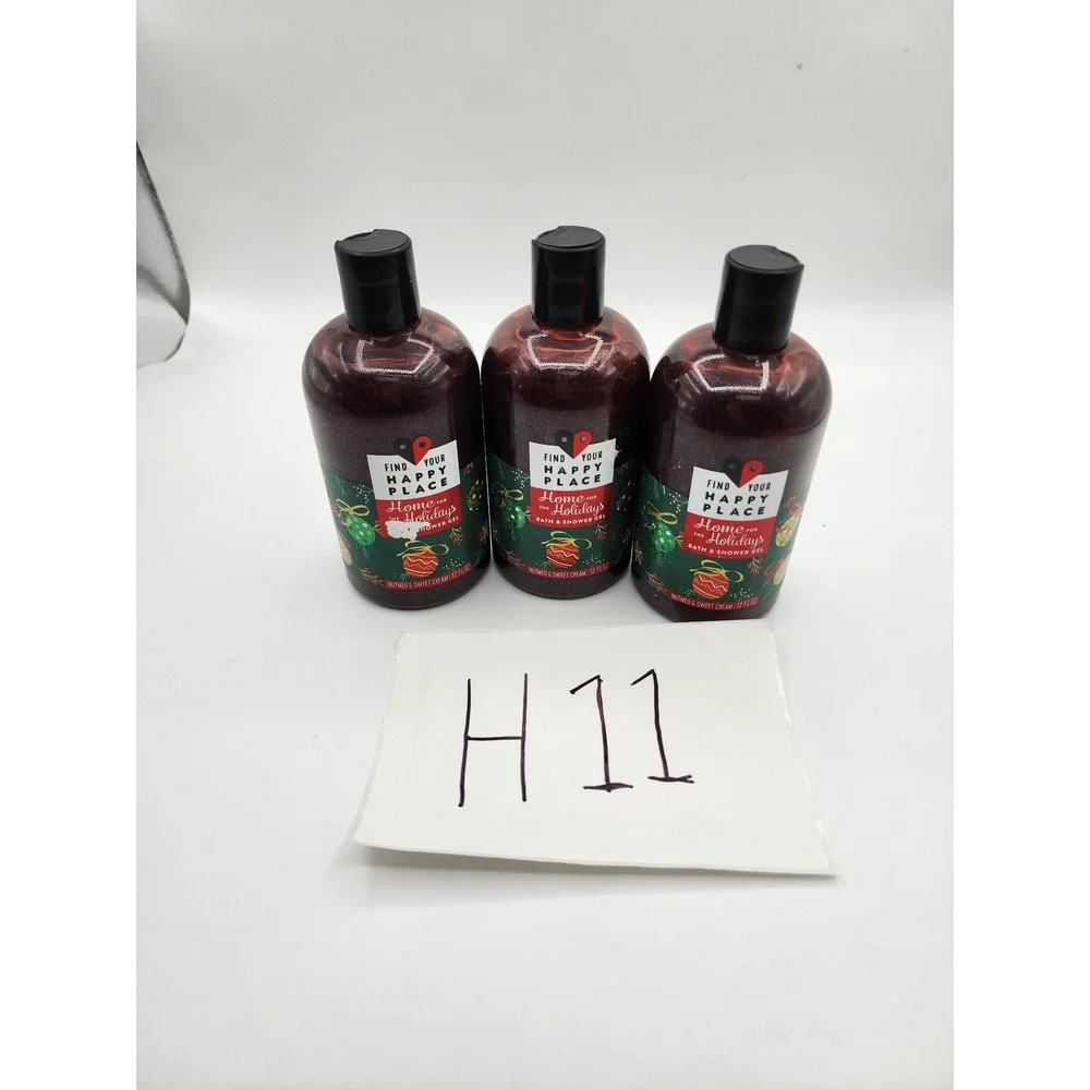 Home for the Holidays Bath Shower Gel Nutmeg Sweet Cream 12oz